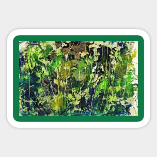 Green abstract Sticker